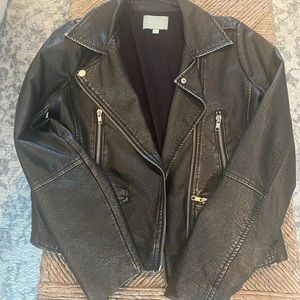 Faux Leather Jacket Size Small